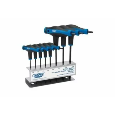 DRAPER Jeu de cl&eacute;s en T  Torx emmanch&eacute;es 8 pi&egrave;ces.