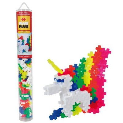 PLUS Jeu de construction de 100 pi&egrave;ces  tube licorne