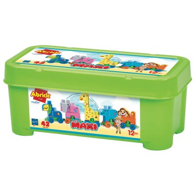 ECOIFFIER Jeu de construction  Coffret Train du Zoo Les Maxi 42 pi&egrave;ces