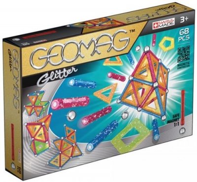 GEOMAG Jeu de construction  Glitter 68 pi&egrave;ces