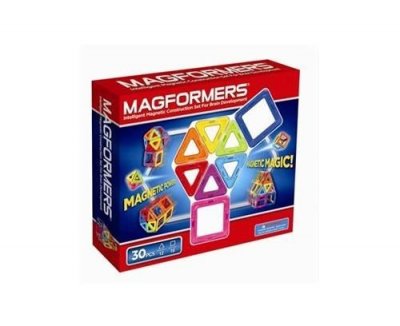MAGFORMERS Jeu de construction magn&eacute;tique  30 pi&egrave;ces