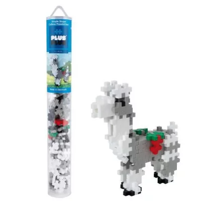 PLUS PLUS Jeu de construction Mini Basic Llama 100 pi&egrave;ces Blanc et Gris
