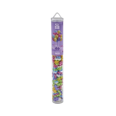 PLUS Jeu de construction   tube mini pastel mix 100 pi&egrave;ces