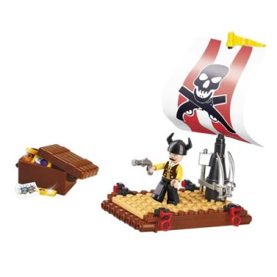 SLUBAN Jeu de construction  elements pirate series pirate raft