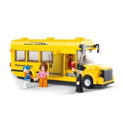 SLUBAN Jeu de construction  Elements Town Series Bus scolaire