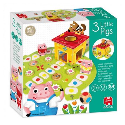 GOULA Jeu de coop&eacute;ration  3 little pigs
