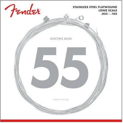 FENDER Jeu De Cordes Fil&eacute;e Plat 55-105 Ls 9050m