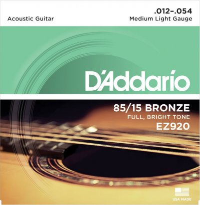 D ADDARIO AND CO Jeu de cordes Guitare acoustique 85/15 light - EZ920