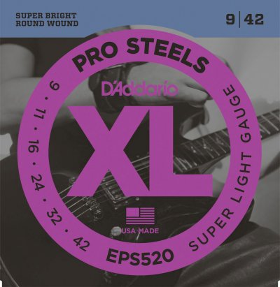 D ADDARIO AND CO Jeu de cordes guitare &eacute;lectrique EPS520 Prosteels Super Light