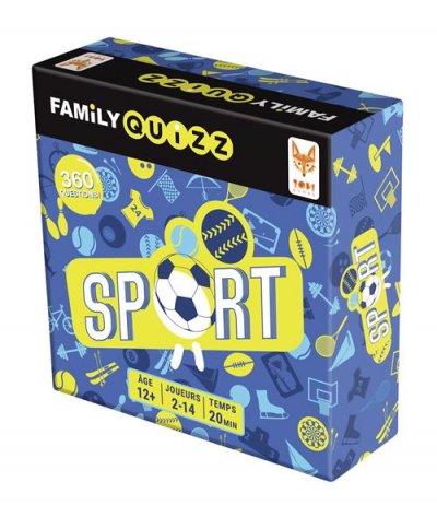 TOPI GAMES Jeu de culture g&eacute;n&eacute;rale Topigames Family Quizz Sport 