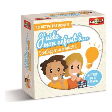 BIOVIVA Jeu de d&eacute;couverte J'aide mon enfant &agrave; : D&eacute;velopper sa cr&eacute;ativit&eacute;