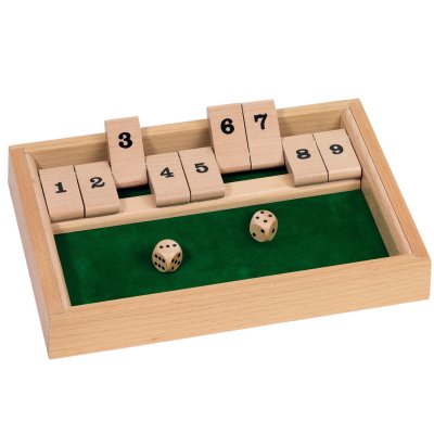 GOKI Jeu de d&eacute;s en bois : Ferme la bo&icirc;te