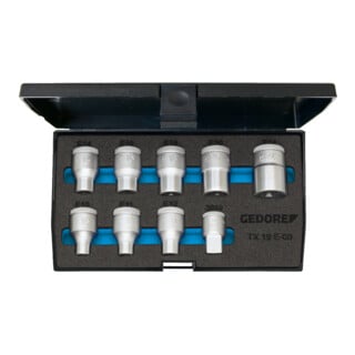 GEDORE Jeu De Douilles 1/2" 9 Pi&egrave;ces Tx E10-e24