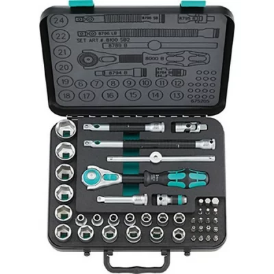 WERA Jeu de douilles 3/8 zyklop speed 43 pi&egrave;ces  1 pcs