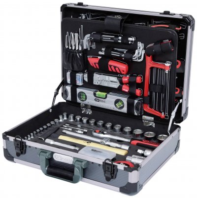 KS TOOLS Jeu de douilles de maintenance, 127 pi&egrave;ces 1/4'' + 1/2''