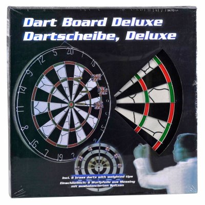 FEBRONIE Jeu de fl&eacute;chettes Pro - Cible &Oslash; 45 cm & 6 fl&eacute;chettes
