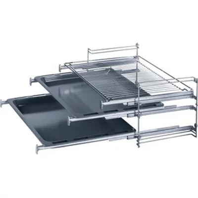 SIEMENS Jeu de glissi&egrave;res de four (3 niveaux avec fonction stop) pour four neff -  - bosch