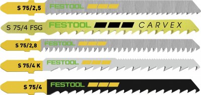 FESTOOL Jeu de lame de scie sauteuse  STS-Sort - 25 pi&egrave;ces - 204275
