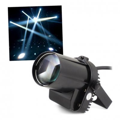 IBIZA LIGHT Jeu de lumi&egrave;re &agrave; LED Blanc de 5W pour Dj's ou D&eacute;co - 