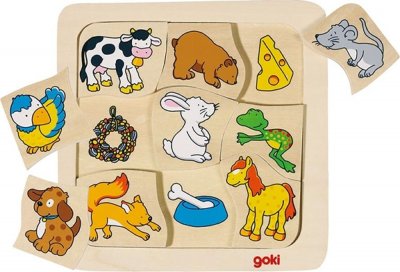 GOKI Jeu de M&eacute;moire Enfant: Faire la Paire, Jeu en bois 