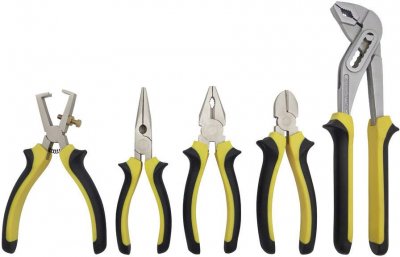 PEREL Jeu de pinces - 5 pcs Toolland HPSET1