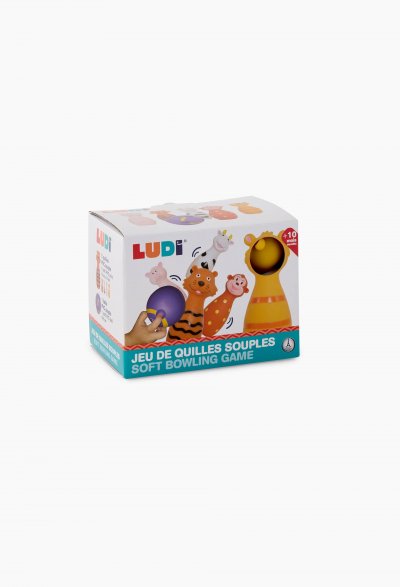 LUDI Jeu de quilles souples animaux - mousse