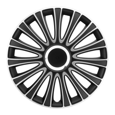 AUTOSTYLE Jeu de raccords de roue 4 pi&egrave;ces LeMans 17 pouces noir / argent