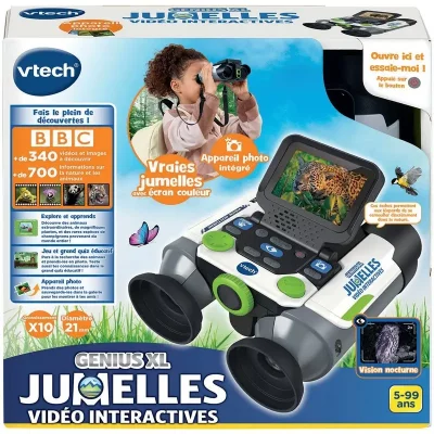 VTECH Jeu de sciences et d'exp&eacute;rience  Jumelles vid&eacute;o interactives Genius XL 