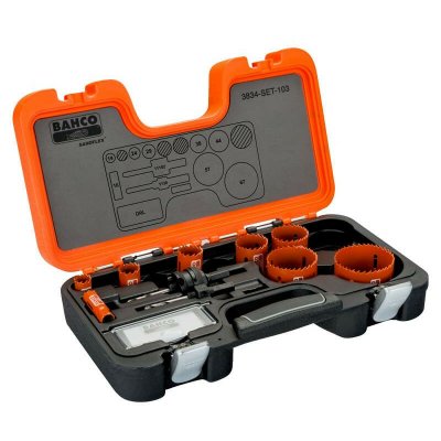 BAHCO Jeu de scies tr&eacute;pans bim&eacute;tal Sandflex 16-67 mm (11 pcs) -  3834-set-103 