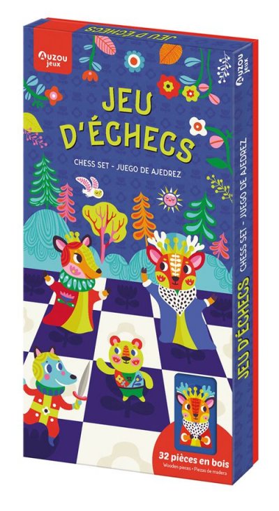AUZOU Jeu de soci&eacute;t&eacute;  Le jeu des &eacute;checs au c&oelig;ur de la for&ecirc;t