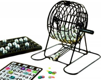 HOBBY TECH Jeu De Societe Bingo Loto Deluxe Avec 75 Boules, 18 Cartes, 180 Jetons Hobbytech