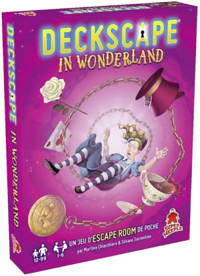 DAVINCI GAMES Jeu de soci&eacute;t&eacute; - Deckscape - In Wonderland - Adulte - Multicolore - Mixte