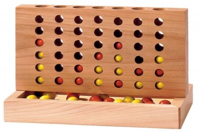 GOKI Jeu de soci&eacute;t&eacute; en bois Quatre &agrave; la suite 