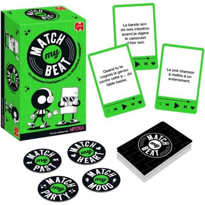 JUMBO Jeu de soci&eacute;t&eacute;  Match My Beat Jeu musical ap&eacute;ro 3+ Multicolore - Neuf