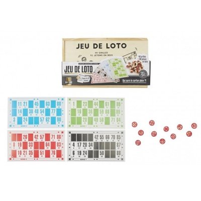 GENERIQUE Jeu de soci&eacute;t&eacute; loto - Coffret kit jeu en bois