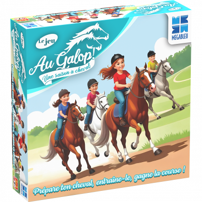 MEGABLEU Jeu de soci&eacute;t&eacute;  Au Galop multicolore