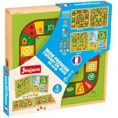 JEUJURA Jeu De Societe Mon Premier Coffret De Jeux