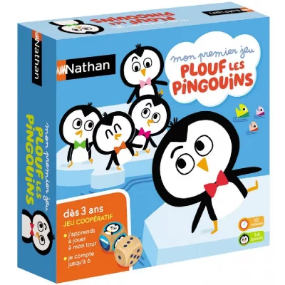 NATHAN Jeu de soci&eacute;t&eacute;  Plouf les pingouins 