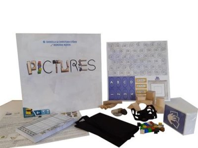 MATAGOT Jeu De Soci&eacute;t&eacute; Pictures Party Bois Et Tissu Multicolore 