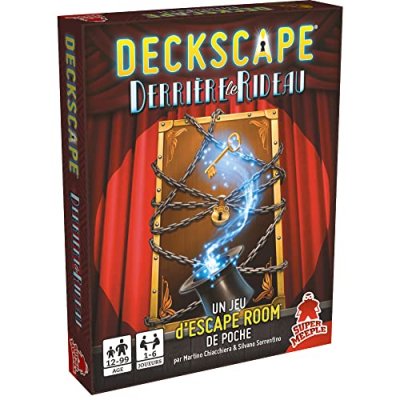 DAVINCI GAMES Jeu de soci&eacute;t&eacute; Super Meeple Deckscape Derri&egrave;re le Rideau 