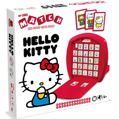 WINNING MOVES Jeu de soci&eacute;t&eacute; -  - Match Hello Kitty - Alignez 5 cubes identiques pour gagner 
