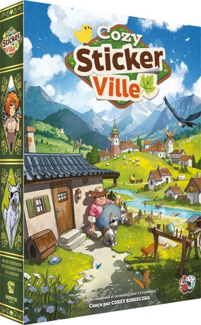 UNEXPECTED GAMES Jeu de strat&eacute;gie Asmodee Cozy Sticker Ville