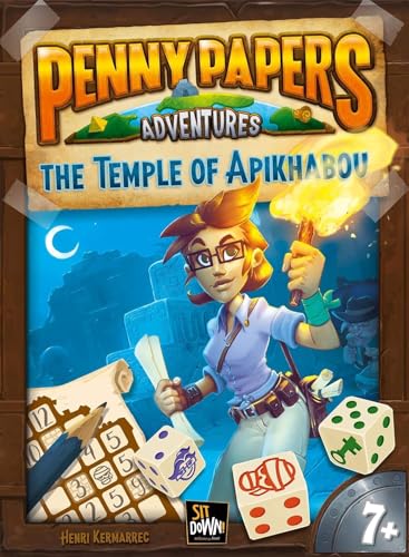 ATALIA JEUX Jeu de strat&eacute;gie Penny Papers Adventures The Temple of Apikhabou