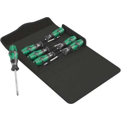 WERA Jeu de tournevis Kraftform 300/7 Set 1 7-unit&acute;s Fentes/PH/PZD/TX