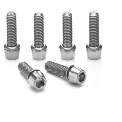 RITCHEY Jeu de vis de potence  titanium potence 4 axis silver 6 vis