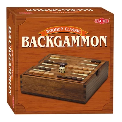 TACTIC Jeu de voyage bois - Backgammon
