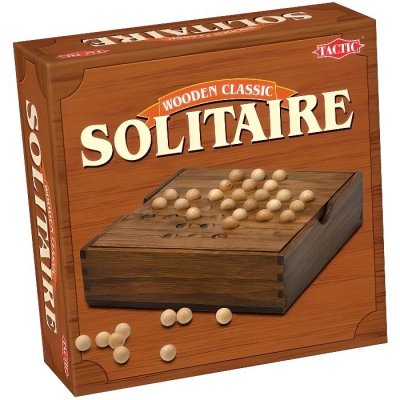 TACTIC Jeu de voyage bois Solitaire