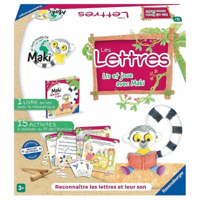 RAVENSBURGER Jeu &eacute;criture et lettres  Maki apprend &agrave; lire