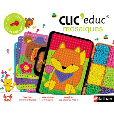 NATHAN Jeu &eacute;ducatif Clic Educ Mosa&iuml;que 