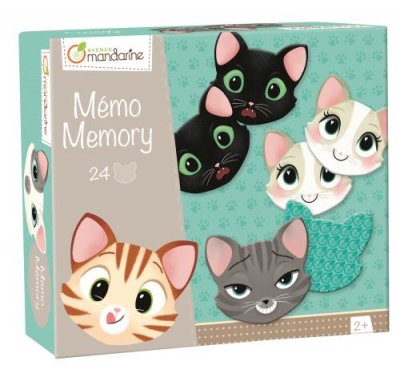 AVENUE MANDARINE Jeu &eacute;ducatif memory, chats et expressions 